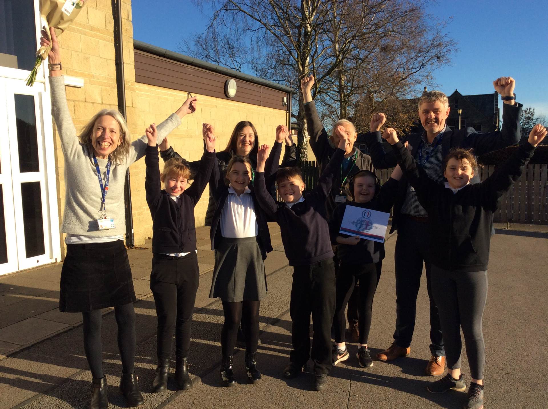 Celebrating achieving The School of Sanctuary Award Celebrating SoS Award